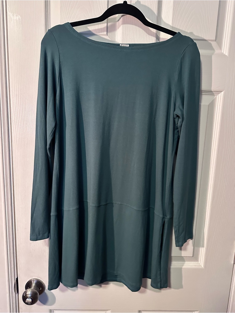 Eileen Fisher Teal Tunic Top